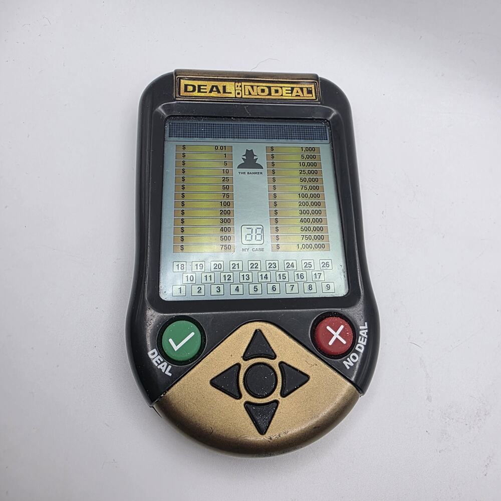 Deal or No Deal Electronic Portable Hand Held Travel Game 2006 Compact Works